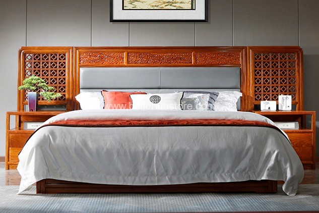 卧室家具双人红木筑木大床-180*200