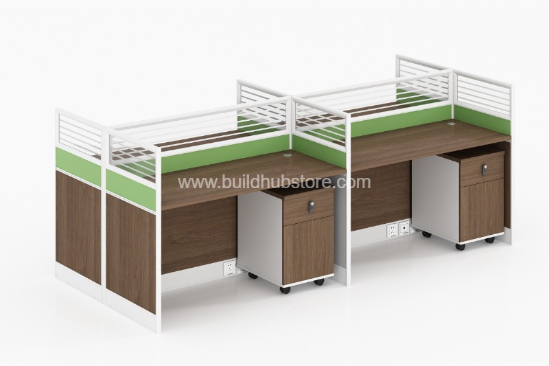 刨花板办公桌-2800*2800*1100